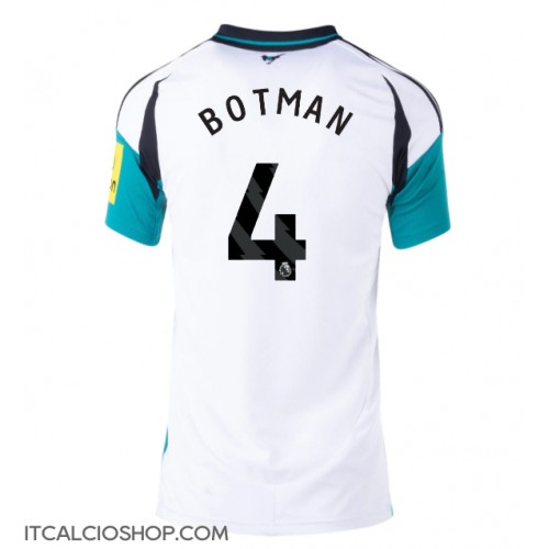 Newcastle United Sven Botman #4 Seconda Maglia Femmina 2024-25 Manica Corta